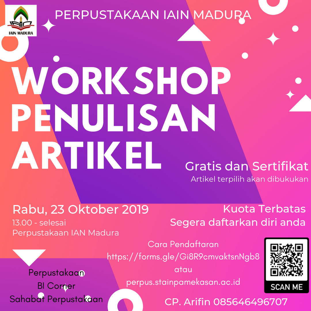 Workshop Penulisan Artikel di Perpustakaan IAIN Madura