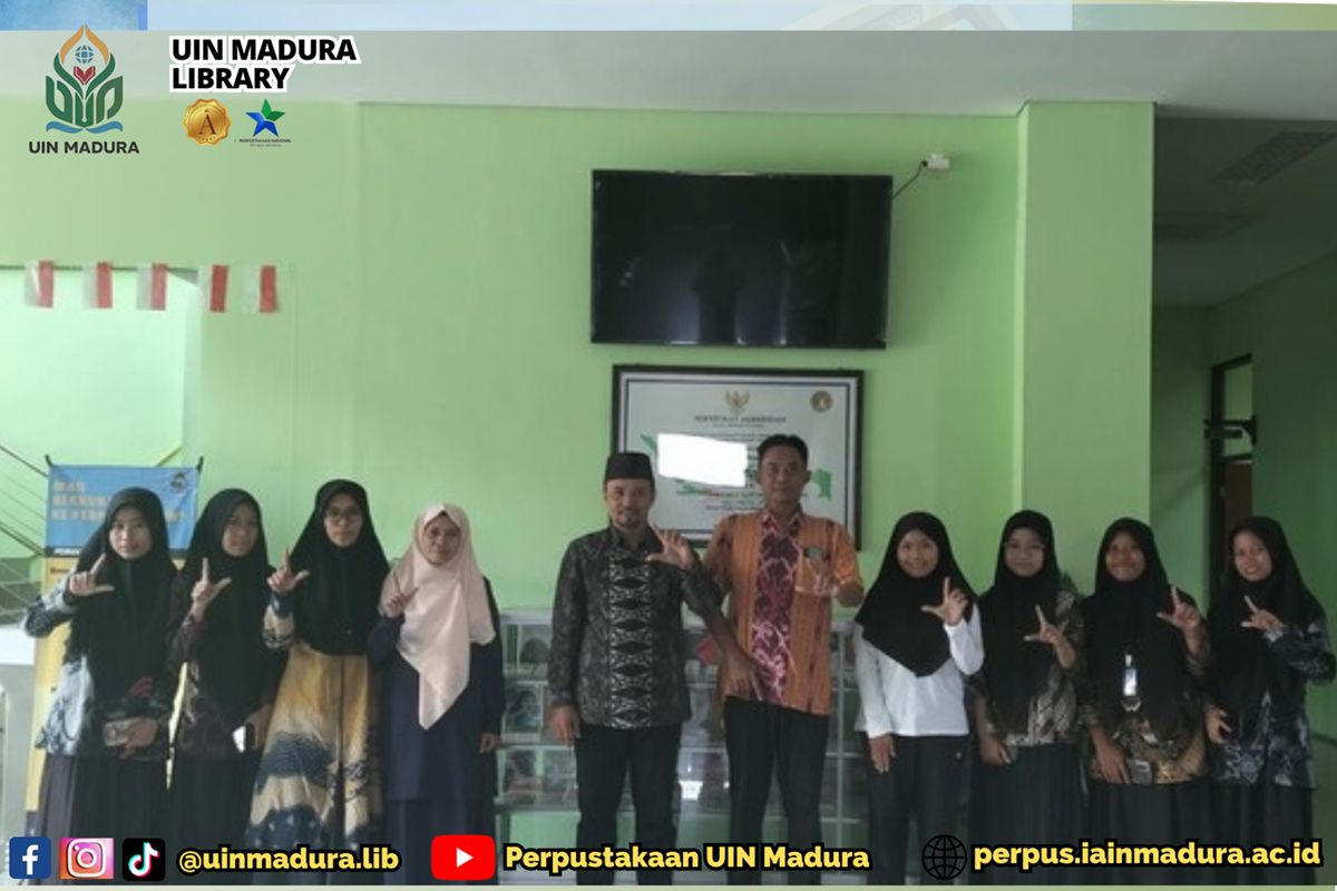 Pengalaman Berharga: Siswi SMK Islam Tanjung Sampang Selesaikan Magang di Perpustakaan UIN Madura