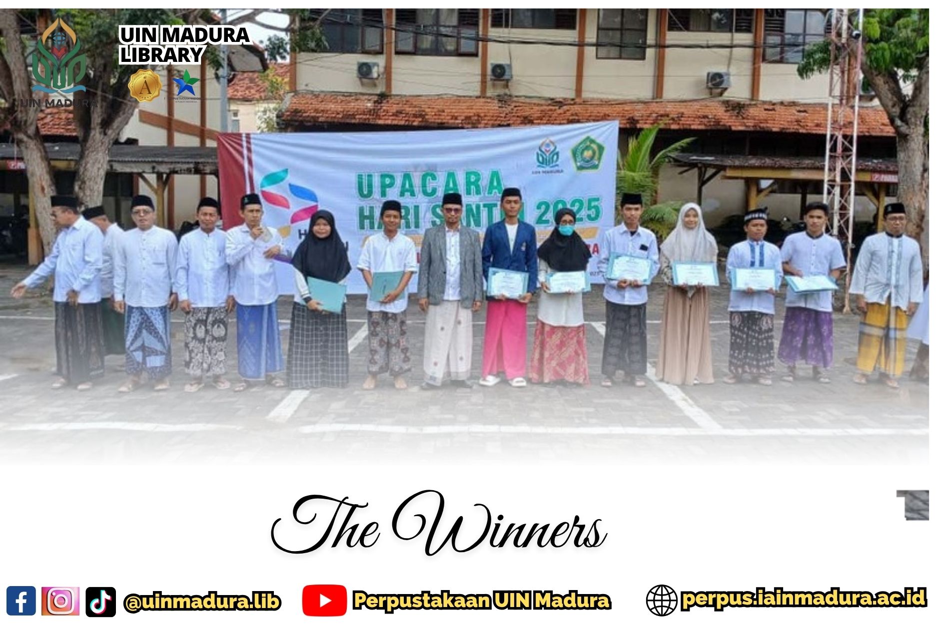 Perpustakaan UIN Madura Umumkan Pemenang Lomba Kaligrafi Arab, Penulisan Artikel dan Syair dalam Rangka Hari Santri 2025