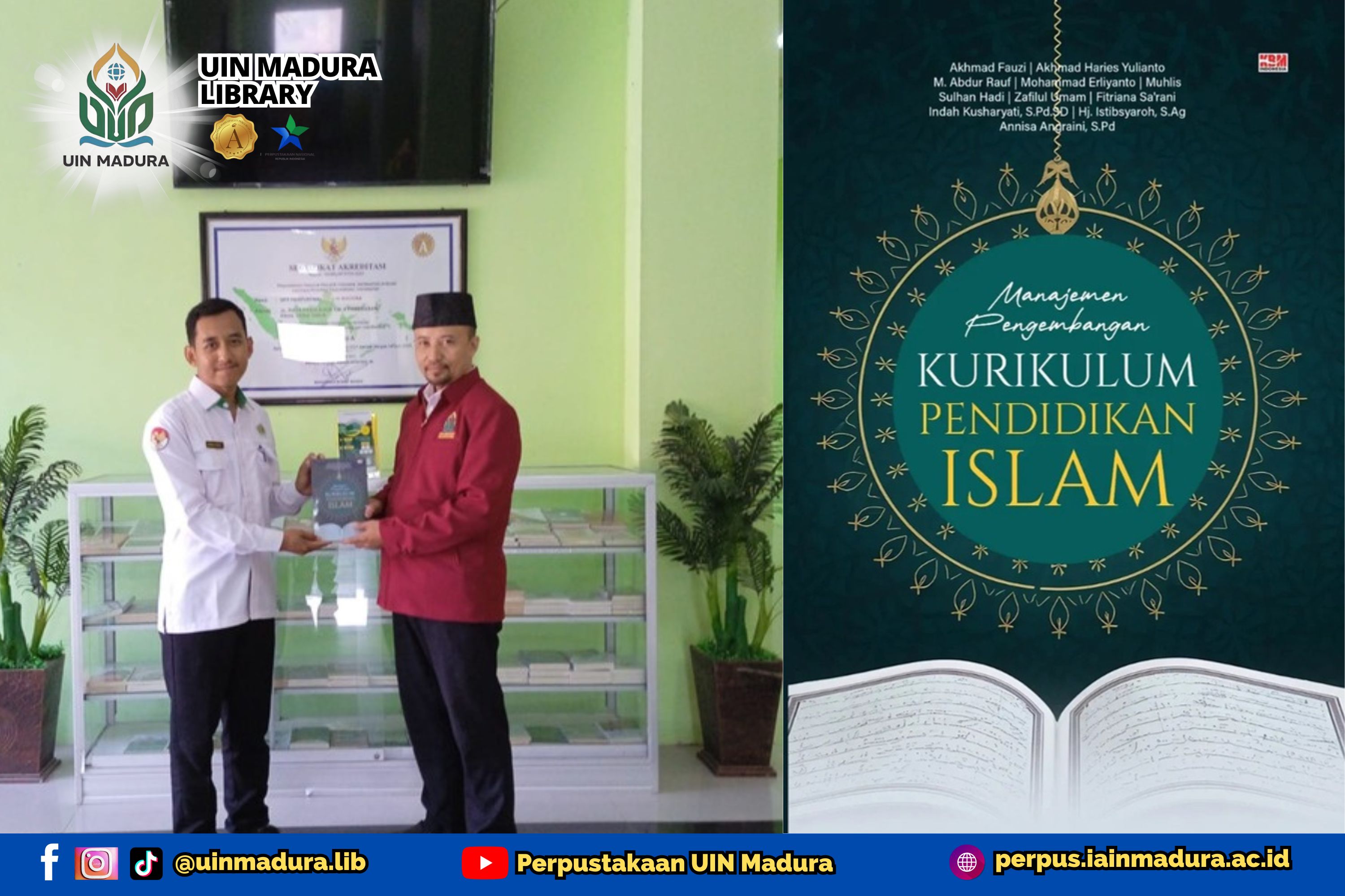 Perpustakaan UIN Madura Terima Hibah Buku Manajemen Pengembangan Kurikulum Pendidikan Islam