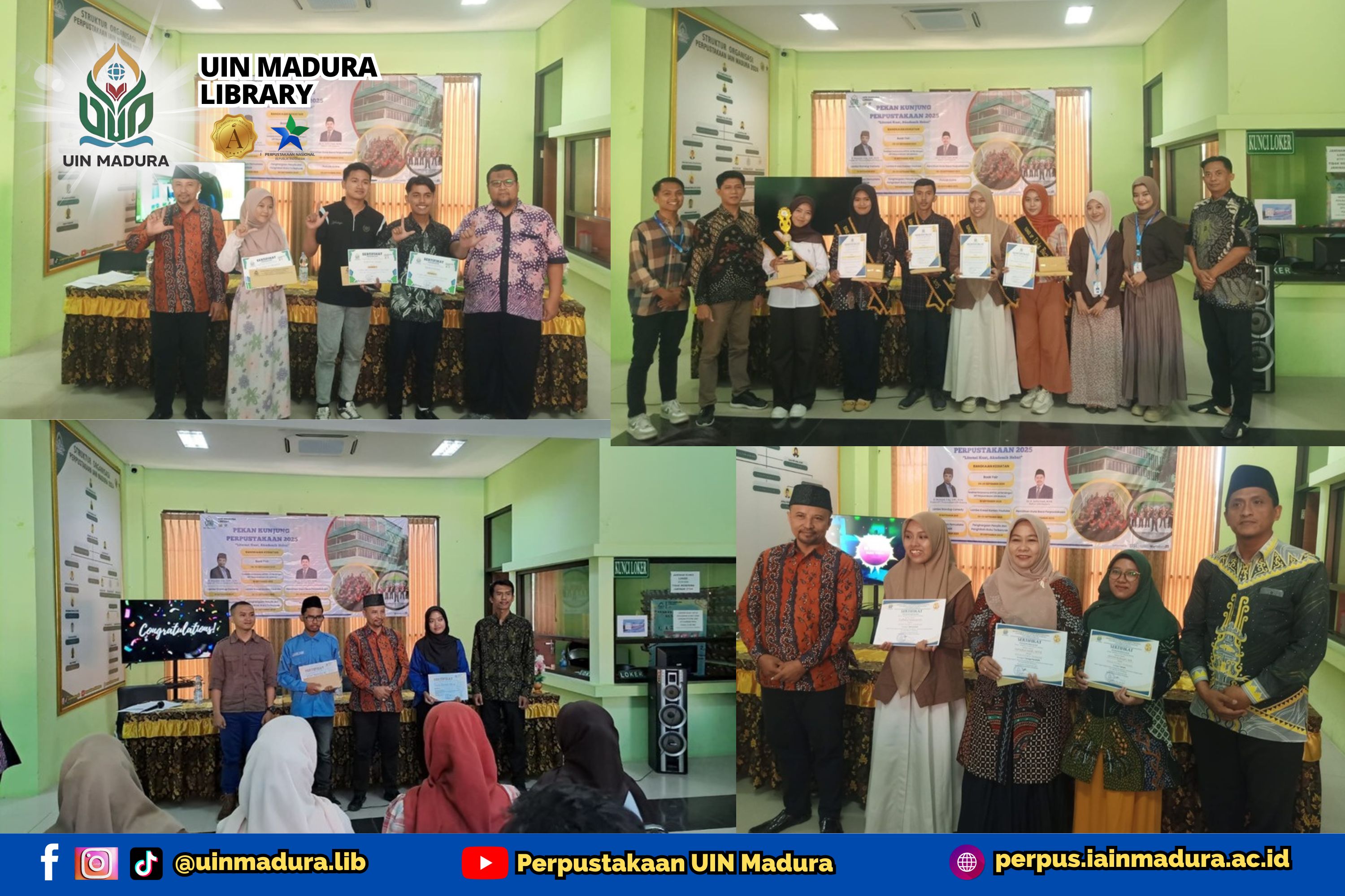 Perpustakaan UIN Madura Gelar Puncak Pekan Kunjungan Perpustakaan 2025 dengan Tema: Literasi Kuat Akademik Hebat