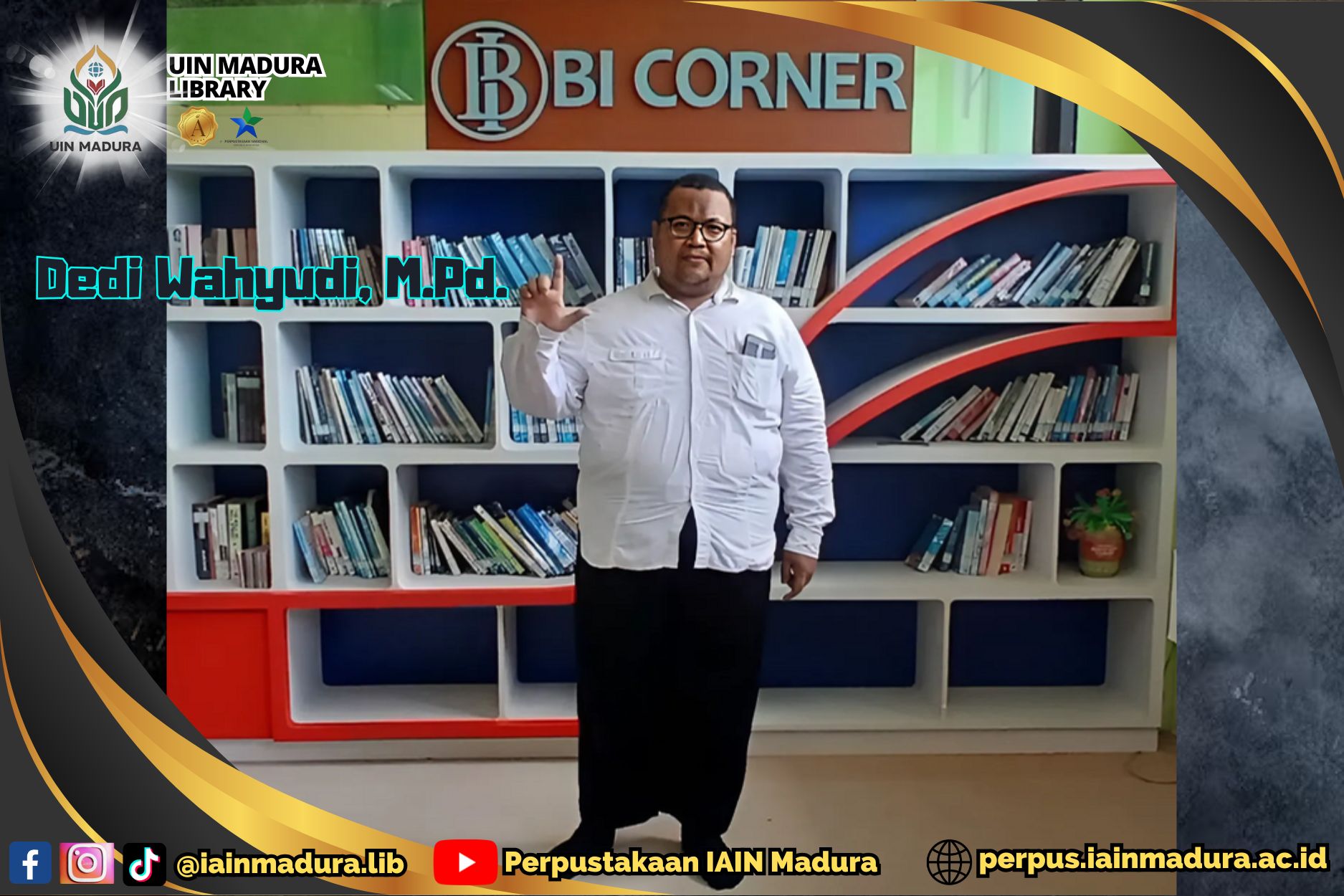 Energi Baru Perpustakaan UIN Madura : Dedi Wahyudi Siap Berkontribusi