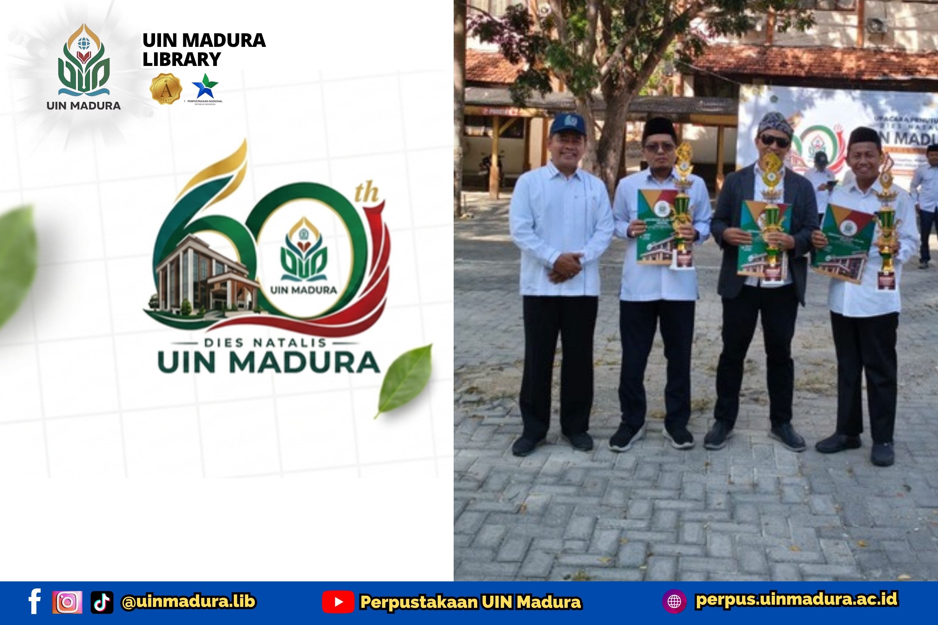 Perpustakaan UIN Madura Panen Lima Trofi pada Dies Natalis UIN Madura ke-60