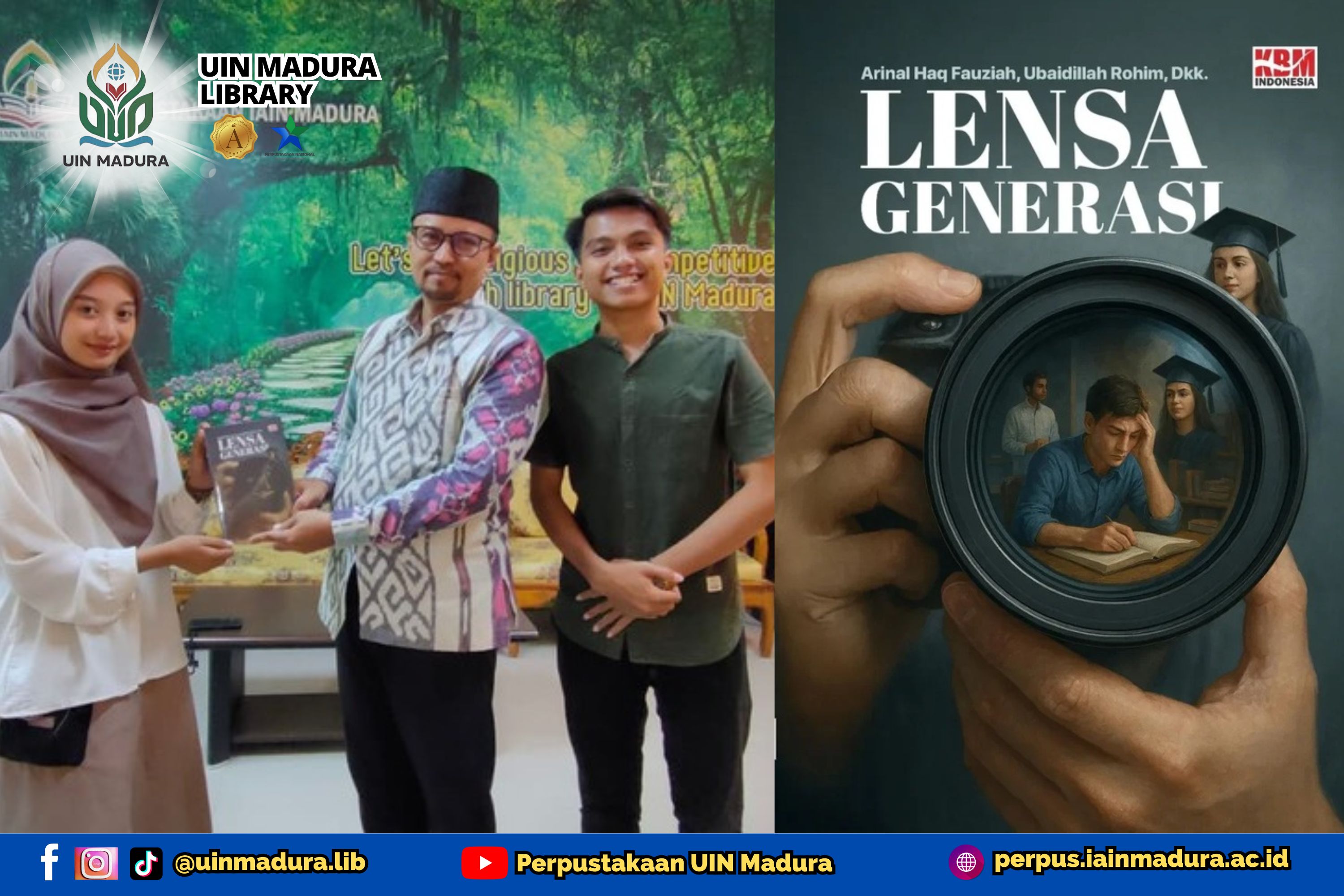 Buku Lensa Generasi untuk Perpustakaan UIN Madura