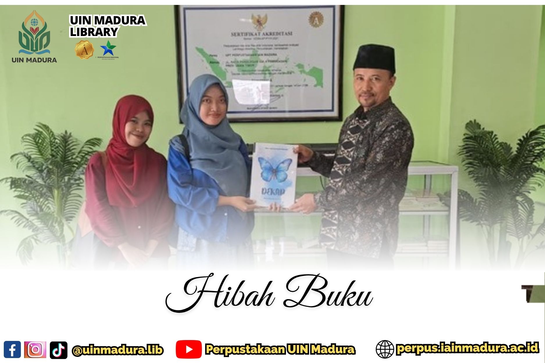 Hibah Buku “DEKAP” Perkaya Koleksi Literasi di Perpustakaan UIN Madura