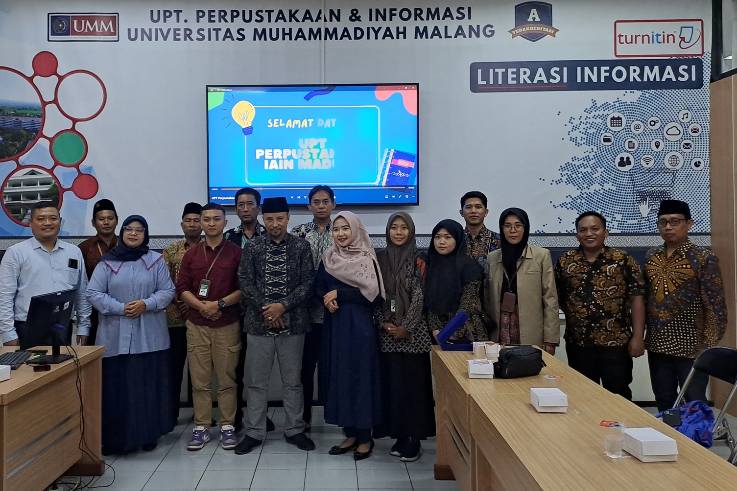 Perpustakaan IAIN Madura Melakukan Studi Wawasan ke Perpustakaan Universitas Negeri Malang dan Universitas Muhammadiyah Malang
