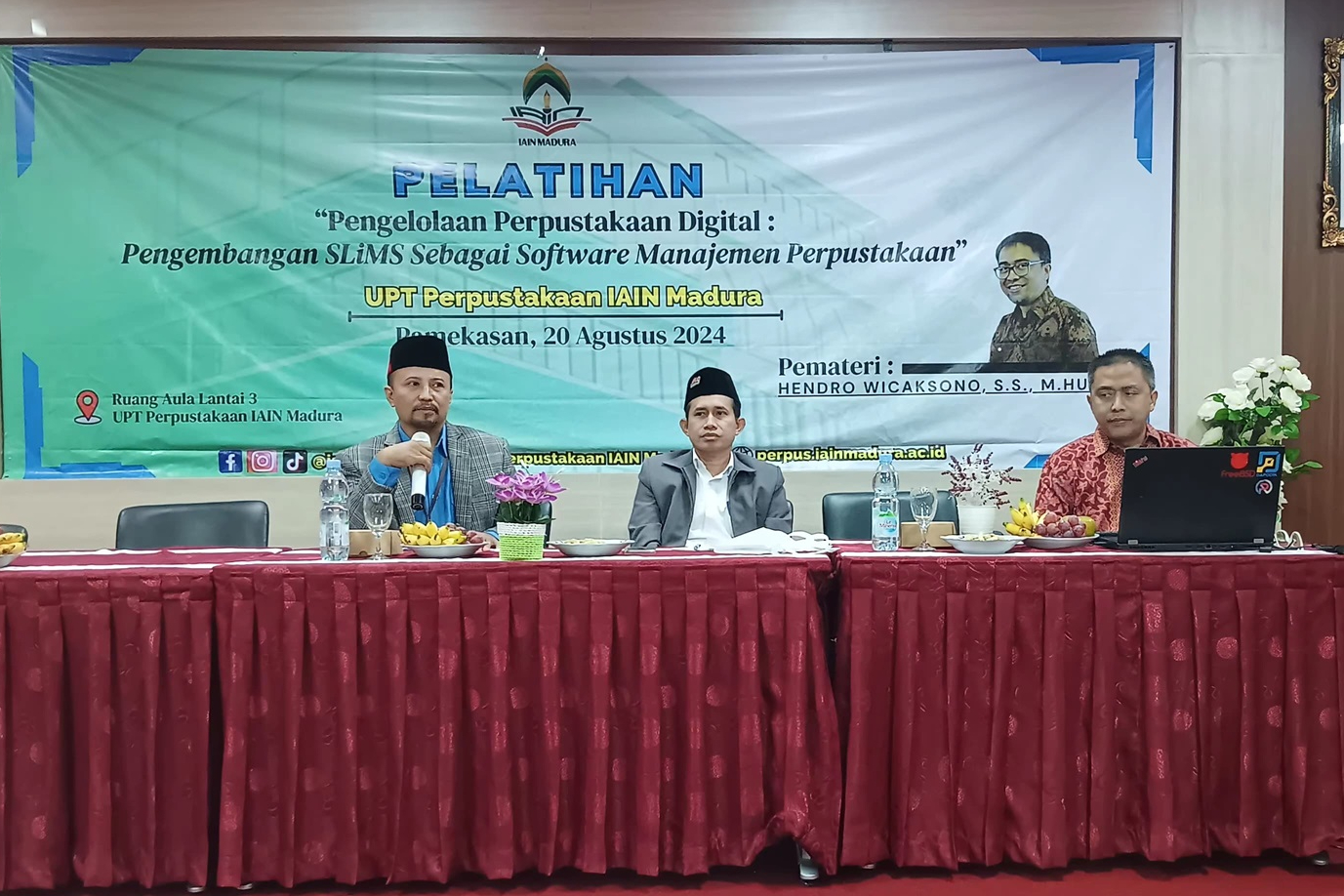 Perpustakaan IAIN Madura Hadirkan Pendiri SLiMS untuk Pelatihan Inovatif