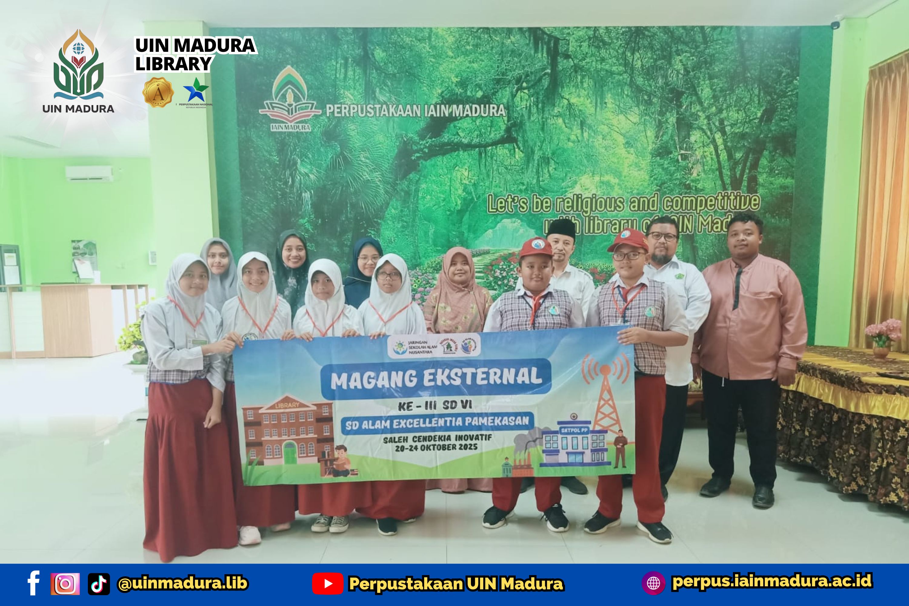 SD Alam Excellentia Mengenal Dunia Perpustakaan di UIN Madura