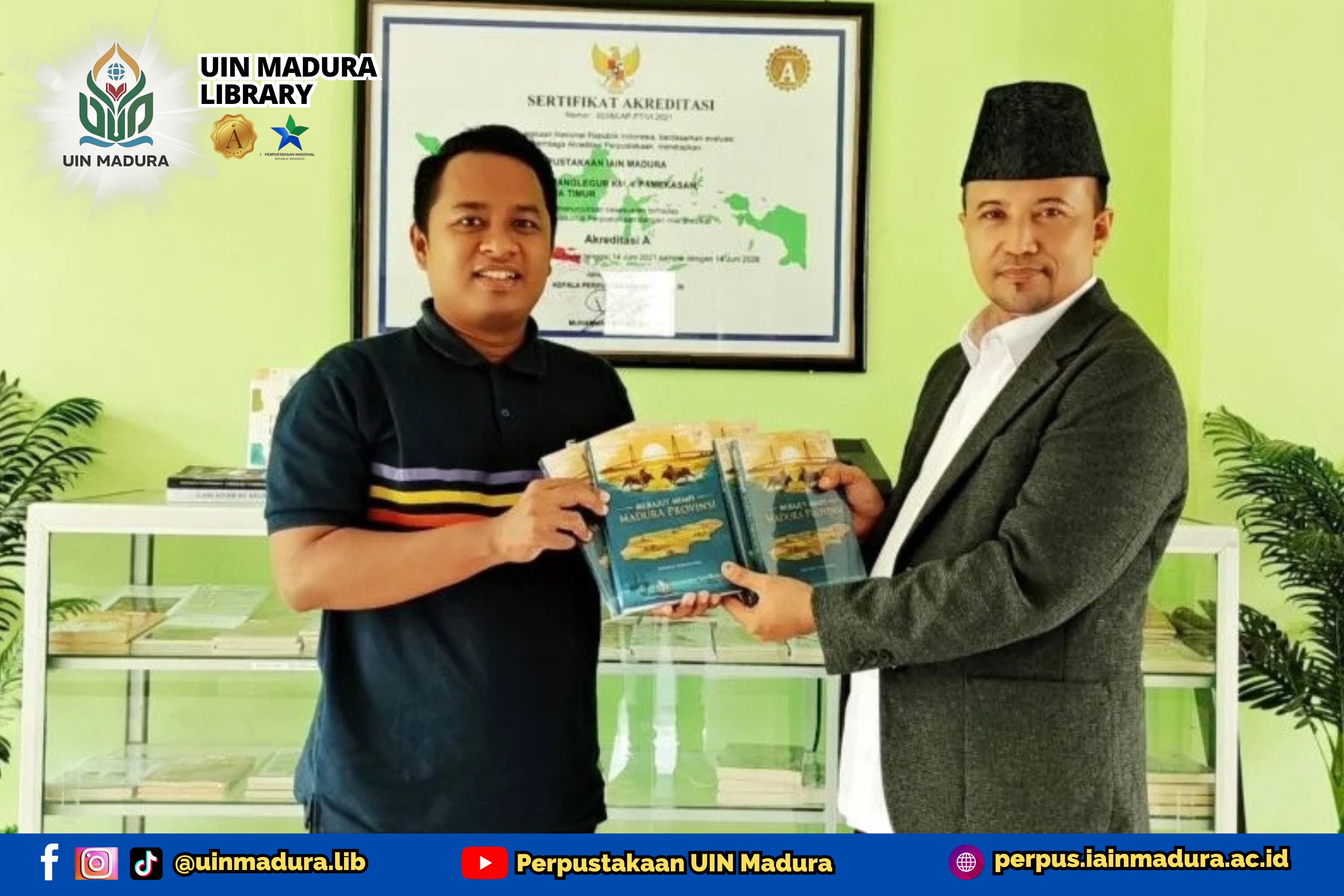 Perpustakaan UIN Madura Terima Buku Merajut Mimpi Madura Provinsi