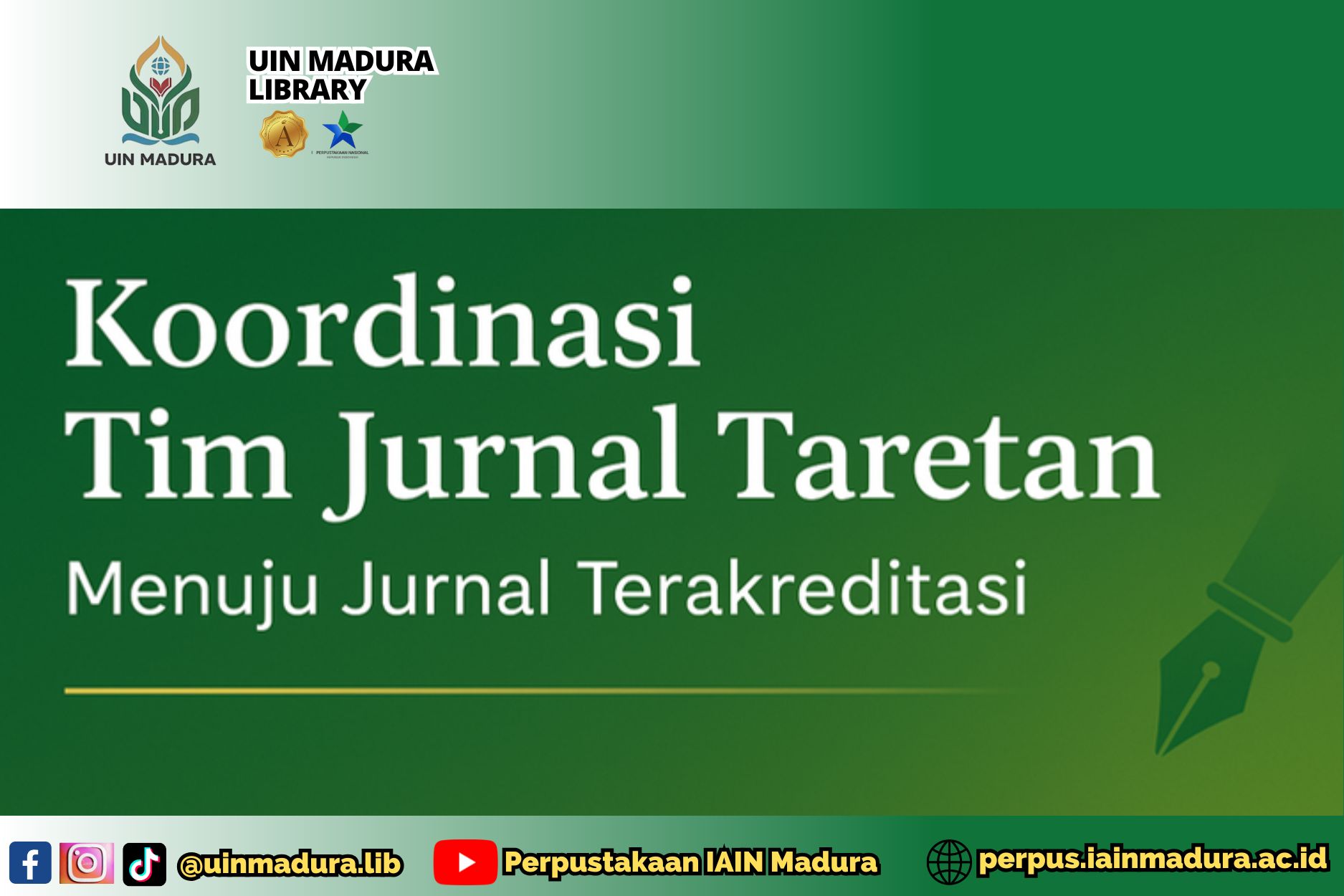 Koordinasi Tim Pengelola Jurnal Taretan Perpustakaan UIN Madura